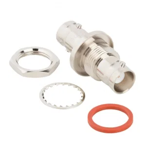 Amphenol BNC-koppeling, 50 Ohm, jack/jack, PTFE-isolatie, 4 GHz