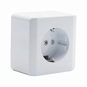 Conector de Rede Gao 0310H, Tomada Schuko Tipo F, IP20, Montagem em Parede, 250VAC 16A