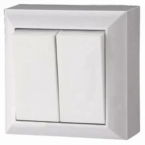 Gao Business Line Interrupteur Lustre Saillie, Blanc, 250VAC 10A, IP20