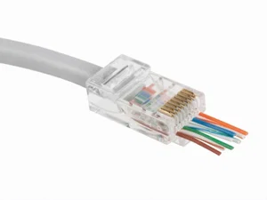 RJ45 Doorvoer Connector Stekker, UTP CAT5e, Ongeschermd, 8p8c