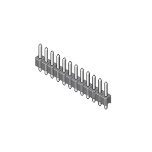 Garry 087 Serie Pin Header, 50-pins, 2.54mm Pitch, Doorsteekmontage, Verguld