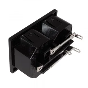 Schurter 0909.0001 Inbouw Dubbele Netvoedingsaansluiting 250V 10A