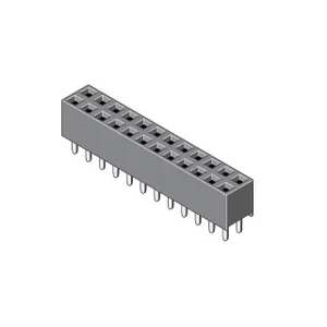 Garry 094-2-020-0-NTX-YSO Penheader Socket, 2x10-pins, PCB, Vertind