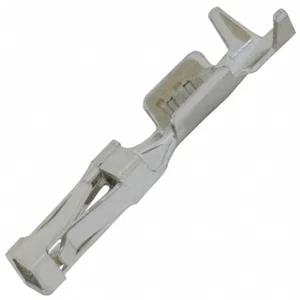 TE Connectivity AMPMODU Mod IV Short Point Vrouwelijke Krimpkontakt, 22-26 AWG, Vertind