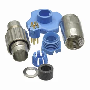 Tyco Electronic Corp. 1-1437719-8 Round Triad Mannelijke Kabelconnector, 4-polig, 0.25mm²