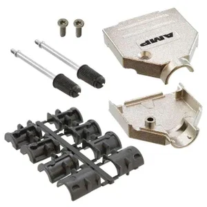 TE CONNECTIVITY / AMP D-Sub Metalen Behuizing 15P Kabel 180° Schroeven 4-40 Zn/Ni