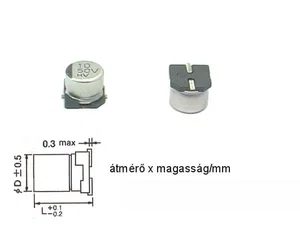 Hitano 10-50SMD-105-H 10uF 50V Electrochemical capacitor