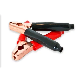 Mueller Electric 10031 Geïsoleerde Krokodillenklemmen, 152mm, 200A, Rood/Zwart Paar