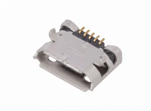 Amphenol 10118193-0001LF Micro USB-B Receptacle, SMD+THT, 5-pins, Horizontaal, USB 2.0