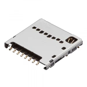Molex 104031-0811 MicroSD-Kaartvoet, SMD, 8-Pins, Vergulde Contacten