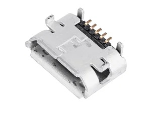 Molex 105017-0001 Micro USB-B Receptacle, SMD, 5-pins, Verguld, USB 2.0