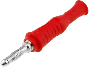 Electro-pjp 4mm Banaanplug, Rood, 1000V/36A, Schroefbevestiging
