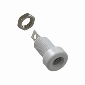 Cinch Connectors 4mm Banaanbus, Wit, 15A, Geïsoleerd