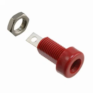 Cinch Connectors 4mm Banaanbus, Rood, 15A, Geïsoleerd