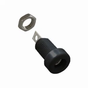 Cinch Connectors 4mm Banaanbus, Zwart, 15A, Geïsoleerd
