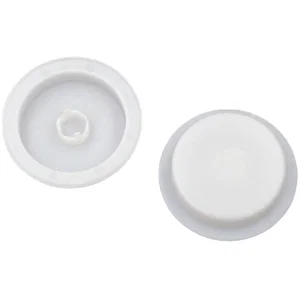 Mec 10R16 Grand Capuchon de Bouton-Poussoir Rond Multimec, D30mm, Blanc Transparent