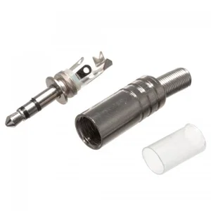 Goobay 11017 3.5mm Stereo Jackplug, Metalen Behuizing, Soldeerbaar, 3-polig