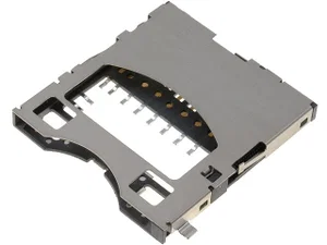 Attend 112A-TAA0-R Micro SD Kaart PCB Socket, Uitwerper, Verguld, Open Bovenkant