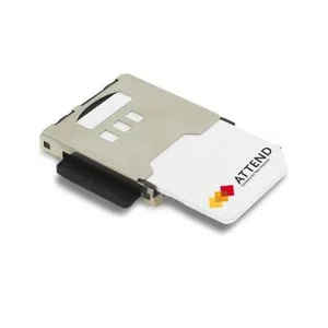 Attend 112G-TA00-R Micro SD + SIM Kaart Socket, Push-Pull, 16 Posities, SMD