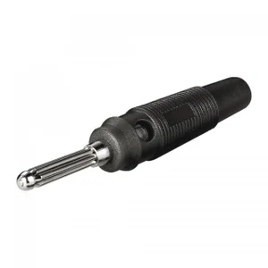 Goobay 11399 4mm Banaanplug, Kabelmontage, Schroefaansluiting, Zwart