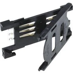 Attend SIM-Kaart Socket, Hinge Lock, 6-Pins, SMD