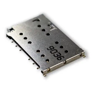 Attend 115S-BS00 Dubbele Nano SIM-kaartaansluiting, 2x6P Uitwerp Type SMD