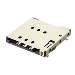 Attend 115U-A101 Nano SIM-kaartaansluiting, 6 Pin, Push-Push, Vergrendeling, Verguld