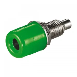 Goobay 4mm Banaanbus, Groen, Monteerbaar
