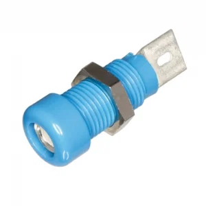 NONAME 4mm Banaanbus, Blauw, 25A, Soldeeroog