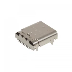 Amphenol 12401548E4-2A USB-C Vrouwelijke Connector, 24-pins, PCB Through-Hole Montage, 90° Horizonta