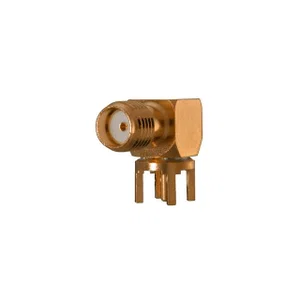 Cinch Connectivity 142-0701-301 SMA 90° PCB Jack, Teflon Isolator, 50 Ohm, 18 GHz