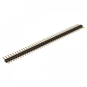 GSN 14201T1 Serie Pin Header, 40-pins, 2.00mm Pitch, Doorsteekmontage, Afbreekbaar, Verguld
