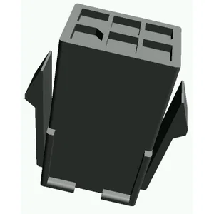 TE Connectivity AMP 172160-1 Mini-Universal MATE-N-LOK Connectorbhuis, 6 Posities, 2x3P, 4.14mm Pitc