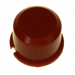 Mec 1D08 Capuchon de Bouton-Poussoir Multimec, D9.6mm, Plastique Rouge, Actionneur Plat Circulaire