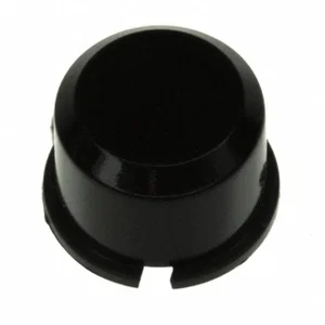 Capuchon de Bouton-Poussoir Mec Multimec 3F/4F, D9.6mm, Plastique Noir, Actionneur Plat Circulaire