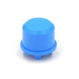Mec 1DS00 - Capuchon Bouton-Poussoir Multimec, Bleu, Montage D9.6mm, Actuateur Plat Circulaire