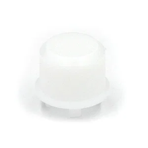 Capuchon de Bouton-Poussoir Mec Multimec 5G, D9.6mm, Plastique Blanc Translucide, Actionneur Plat Ci