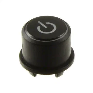 Mec 1FS096R12309 Série Multimec Capuchon d'Actionneur Rond, D9.6mm, Signe Blanc/Noir