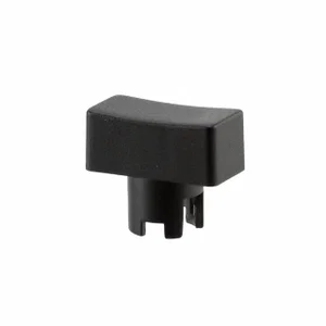 Capuchon de Bouton-Poussoir Mec Multimec 5E/5G, 12.5x6.5mm, Plastique Noir, Actionneur Concave Recta