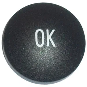 Mec Navimec Capuchon de Bouton-Poussoir 3F, D14.3mm, OK Blanc sur Noir, Actionneur Rond Dôme