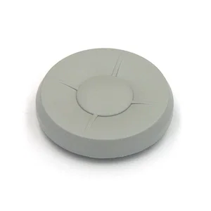 Mec 1ZW03 Série Controlmec Capuchon d\'Actionneur Rond Plat, Plastique Gris, D29.5mm