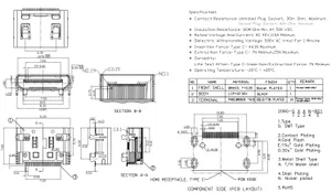 Attend Mini HDMI Connector 19-Pins, SMD, Verguld, RoHS