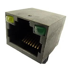 Attend 211B-11C0A-R RJ45 Jack 8P8C THT Horizontaal Geel/Groen LED