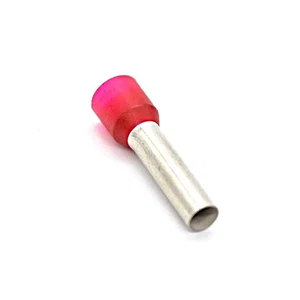 Wago 216-289 Geïsoleerde Aderhuls, Rood, 10.0mm², 18mm Pen, 28mm Totale Lengte