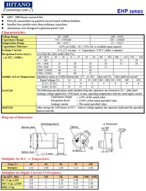 Hitano 22000-50P-105-H 22000uF 50V Electrochemical capacitor
