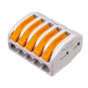 Wago 222-415 5-polige Kabelconnector met Hendel, 32A 400V