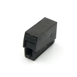 Wago 224-104 Verlichtingsconnector PUSH WIRE/CAGE CLAMP, 2-aderig, 2.5mm², 24A, Zwart