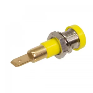 Staubli 23-0190-24 4mm Bananenbuchse, weiblicher Steckverbinder, vergoldetes Messing, 60VDC/30VAC, 2