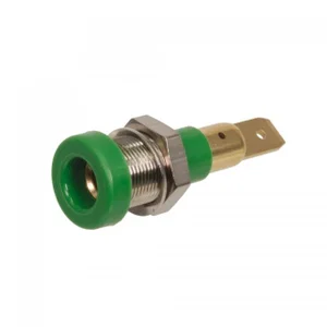 Staubli 23-0190-25 4mm Banaanbus, Vrouwelijke Connector, 4.8mm Faston Aansluiting, 25A, 60VDC/30VAC,