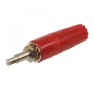 Staubli 23-0330-22 4mm Rode Banaanbus, Paneelmontage, Schroefbaar, 60V 35A